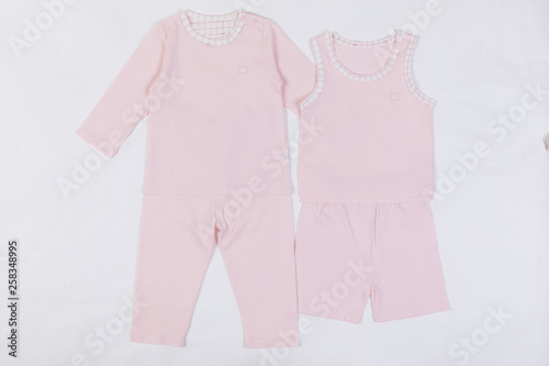 Children's clothing concept, cool, comfortable, suit. © stock