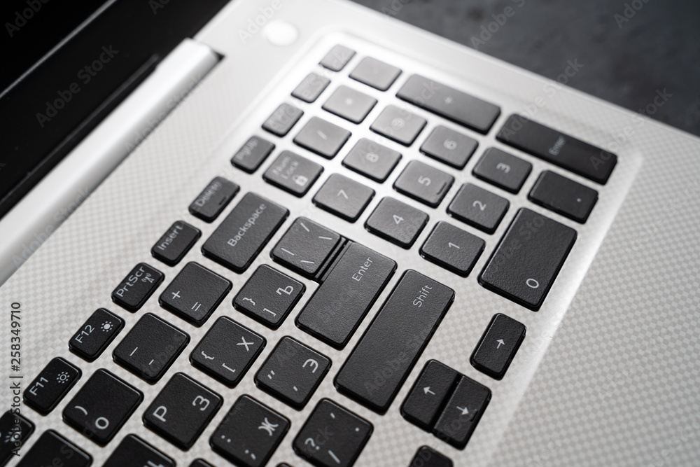 Laptop keyboard closeup. Laptop keyboard closeup.