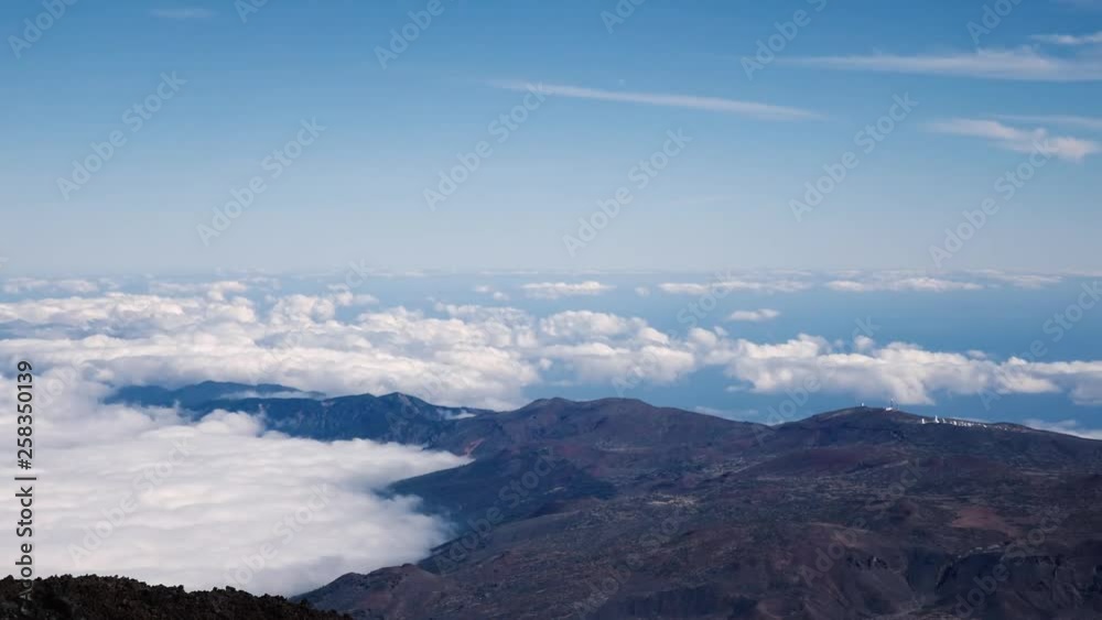 amazing mountain landscape and floating white fluffy clouds in time lapse, aerial video amazing mountain landscape and floating white fluffy clouds in time lapse, aerial video