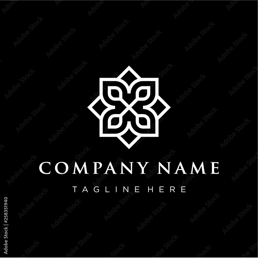 abstract flower logo concept abstract flower logo concept