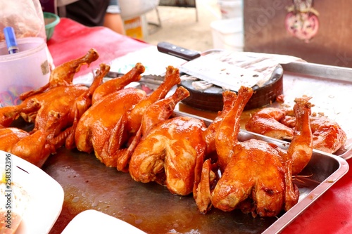 Tasty chicken at street food