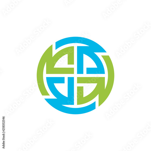 initial C and D logo design concept