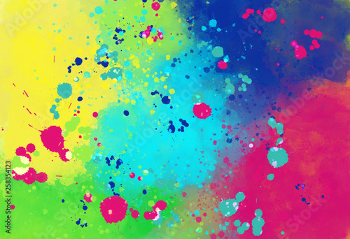 Splattered Watercolor Background
