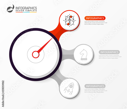 Infographic design template. Creative concept with 3 steps