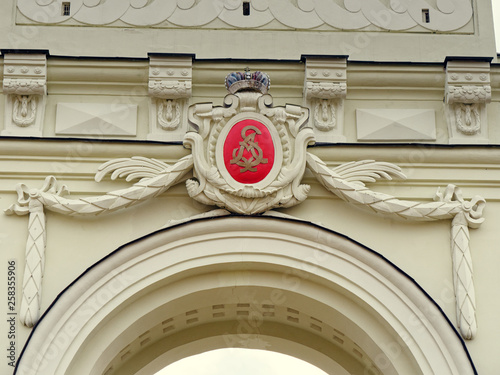 Brest, BELARUS - MARCH 18, 2019: Sapeg Palace Complex in Ruzhany photo