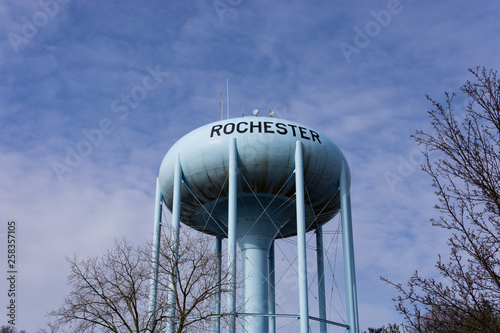 Water tower in Rochester Michigan