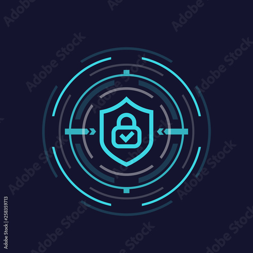 encryption concept, vector