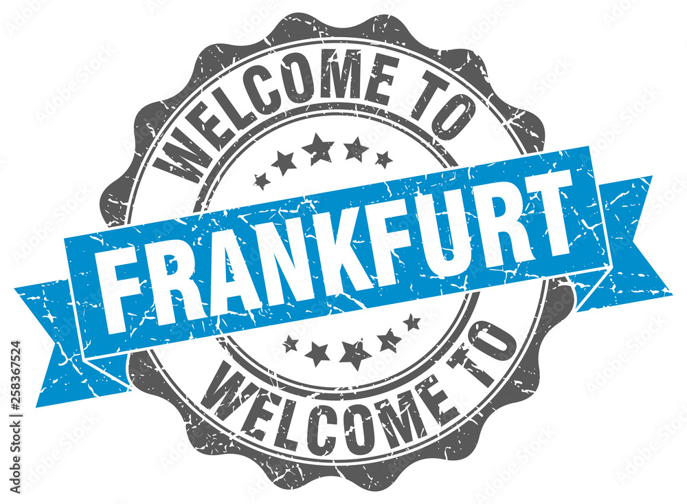 Fototapeta premium Frankfurt round ribbon seal