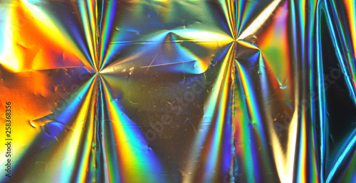 Blurred holographic foil texture.