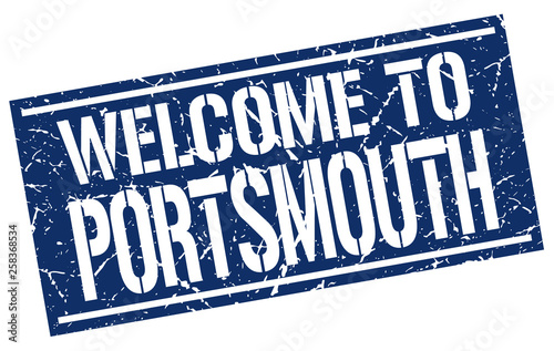 welcome to Portsmouth stamp