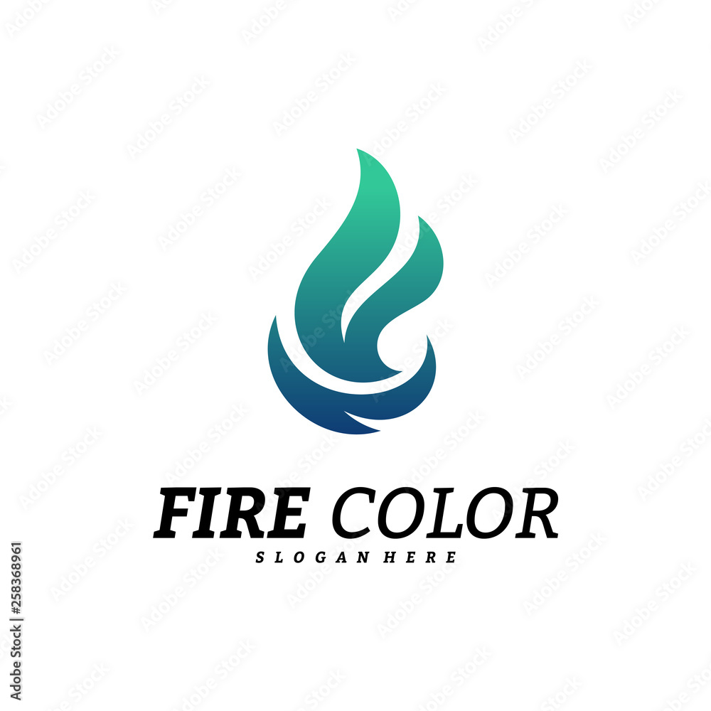 Fire Logo Design Concepts. Flame Logo Template Vector. Icon Symbol Fire Logo Design Concepts. Flame Logo Template Vector. Icon Symbol