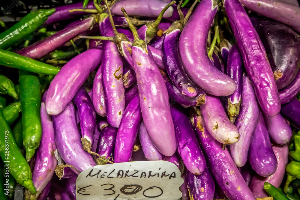 Fresh local fruits and vegetables at a Mercato Centrale market in Florence, Italy. It was opened in 1874. Fresh local fruits and vegetables at a Mercato Centrale market in Florence, Italy. It was opened in 1874.