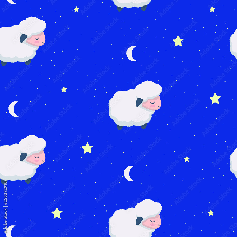 Fototapeta premium Ovejas Dulces Sueños