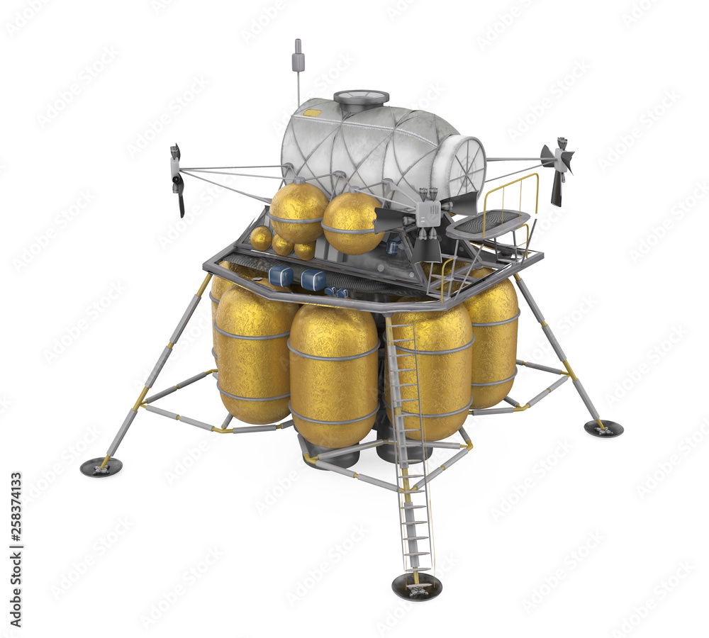 Lunar Lander Spacecraft Isolated Lunar Lander Spacecraft Isolated