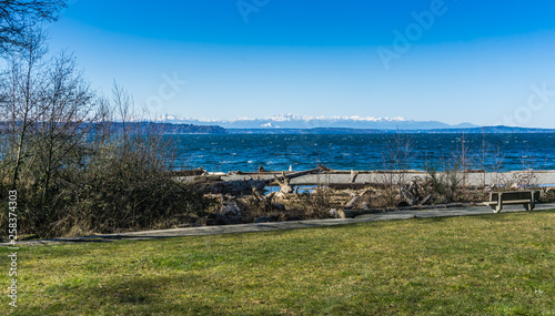 Olympics From Seahurst Beach