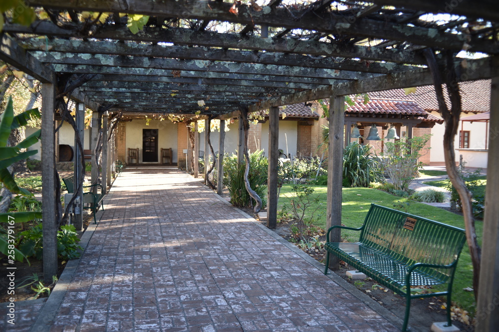 Obraz premium San Luis Obispo, CA. U.S.A. Dec. 5, 2017. Mission San Luis Obispo de Tolosa. Founded in 1772 by Father Junipero Serra. The fifth California mission founded by Father Junipero Serra.