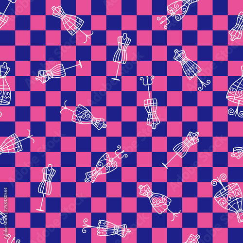 ワイヤートルソーパターン（チェック）