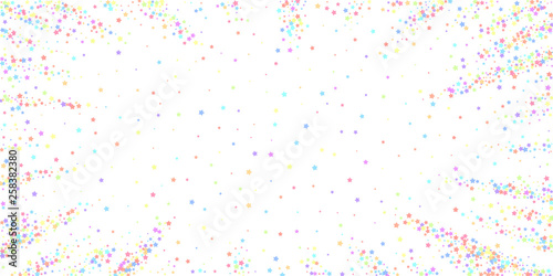 Festive confetti. Celebration stars. Colorful star