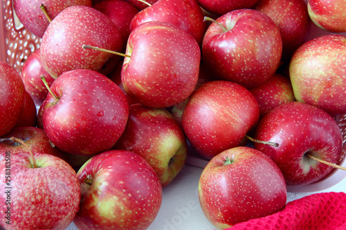 Perfect red apples