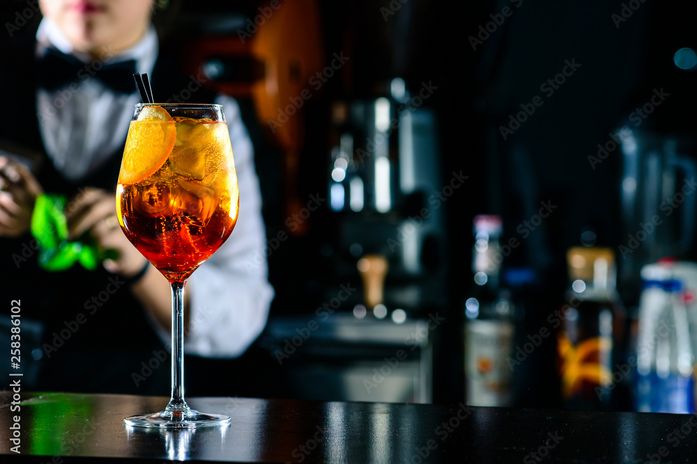 Classic Italian Aperol Spritz cocktail
