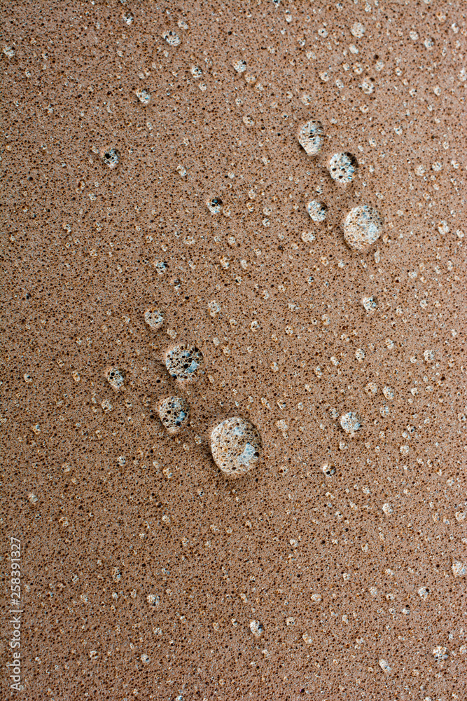 Background covered with water drops in  close-up