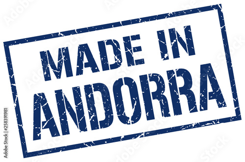 made in Andorra stamp