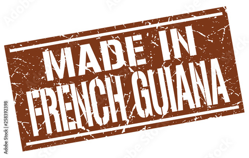 made in French Guiana stamp