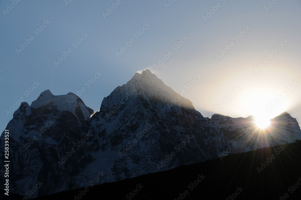 Mount Chola Ts� at sunrise