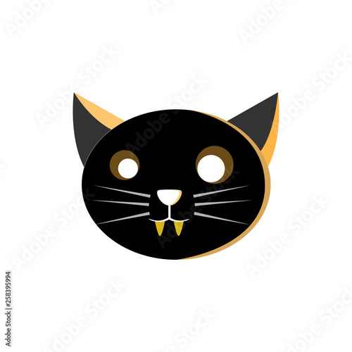 Cat Head Character Illustration Design