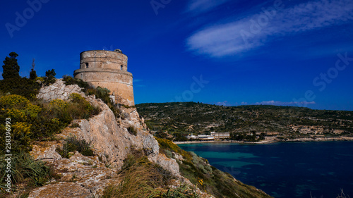 Lighthouse in Calamosca Sardinia.