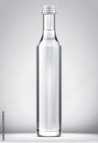 Bottle mockup on background. 