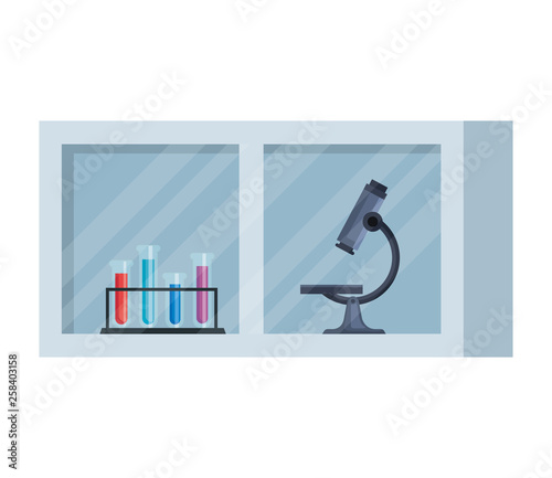 laboratory shelf isolated icon