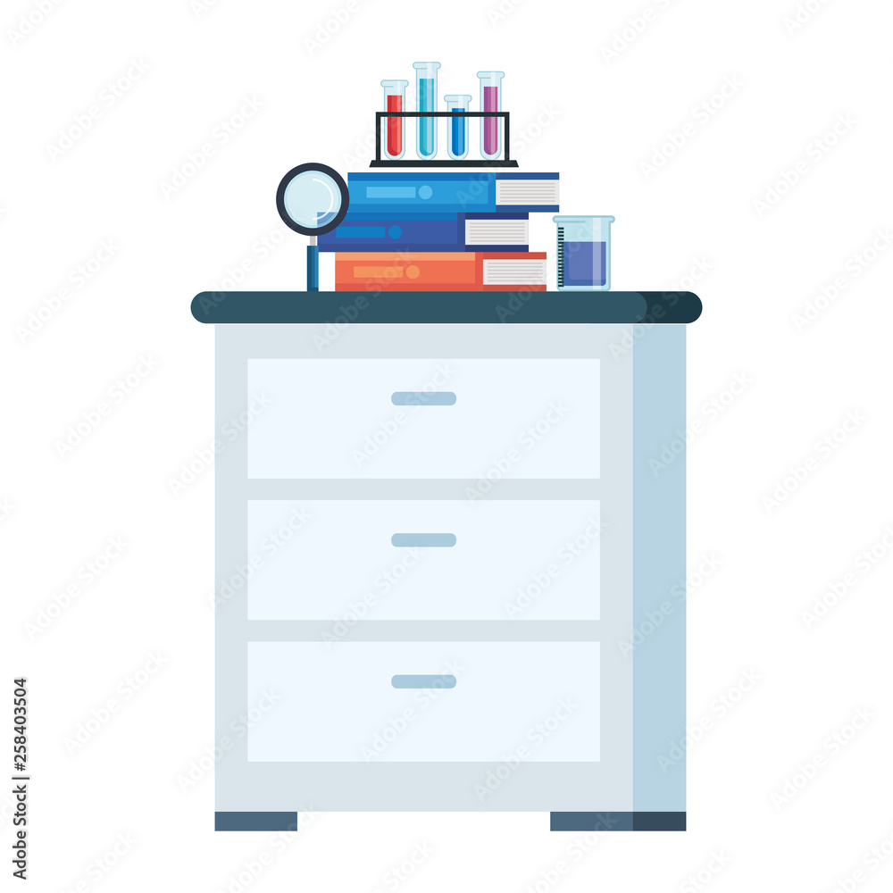 laboratory drawer isolated icon laboratory drawer isolated icon