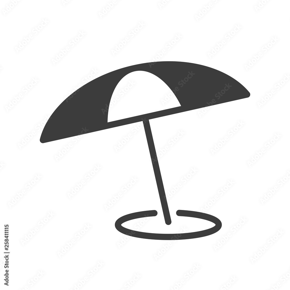 Parasol vector icon in modern flat style isolated. Parasol can support is good for your web design. Parasol vector icon in modern flat style isolated. Parasol can support is good for your web design.