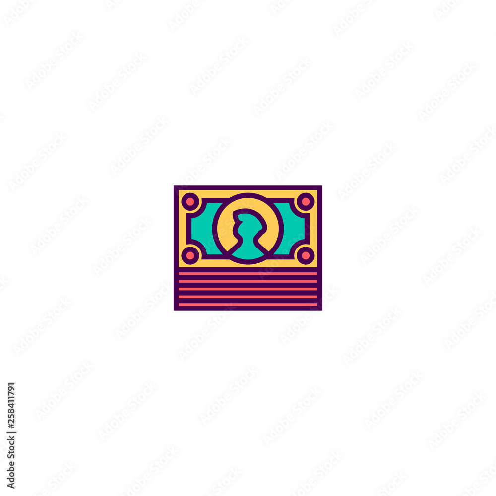 money icon line design. Business icon vector design money icon line design. Business icon vector design