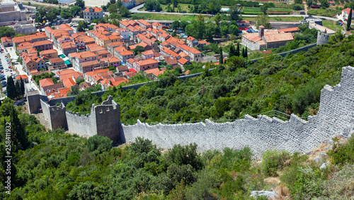 Old medieval fort in Ston, Croatia. Wall was originaly 7km long. photo