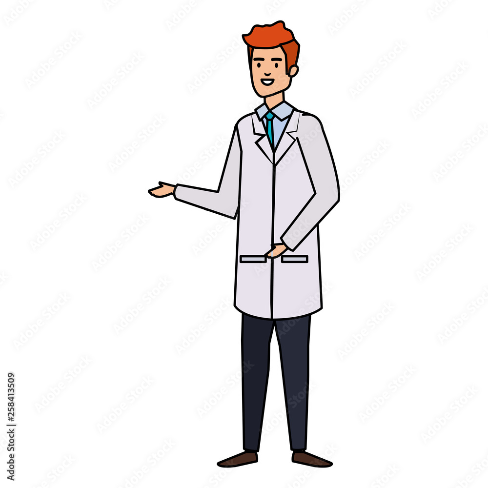 professional doctor avatar character