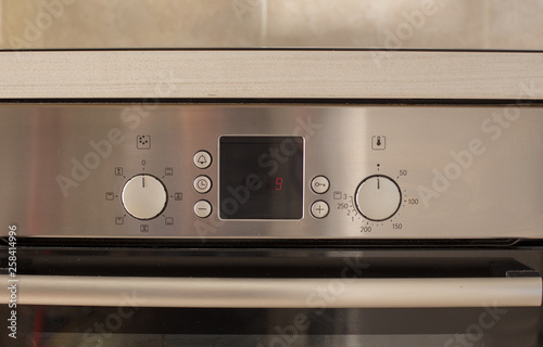 Temperature knobs of oven