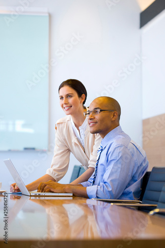 Executives working together