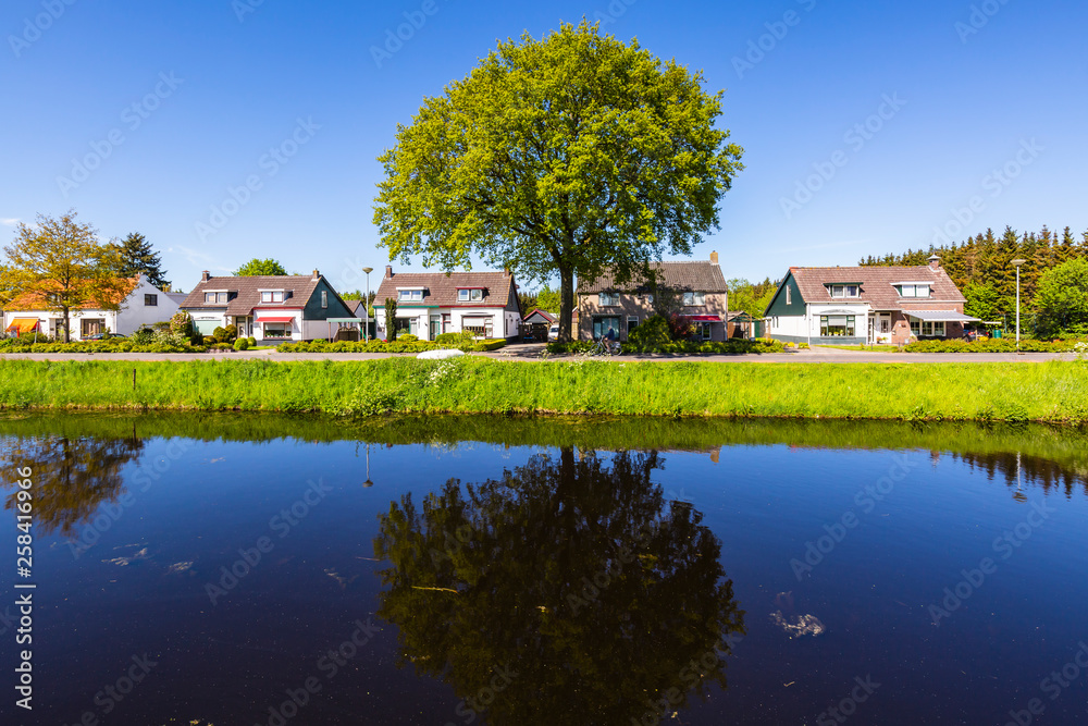 Oranje village on a sunny day. Oranje, the Netherlands.