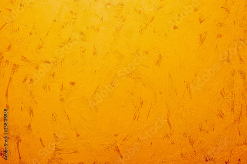 orange background, stucco texture, paint strokes, copy space