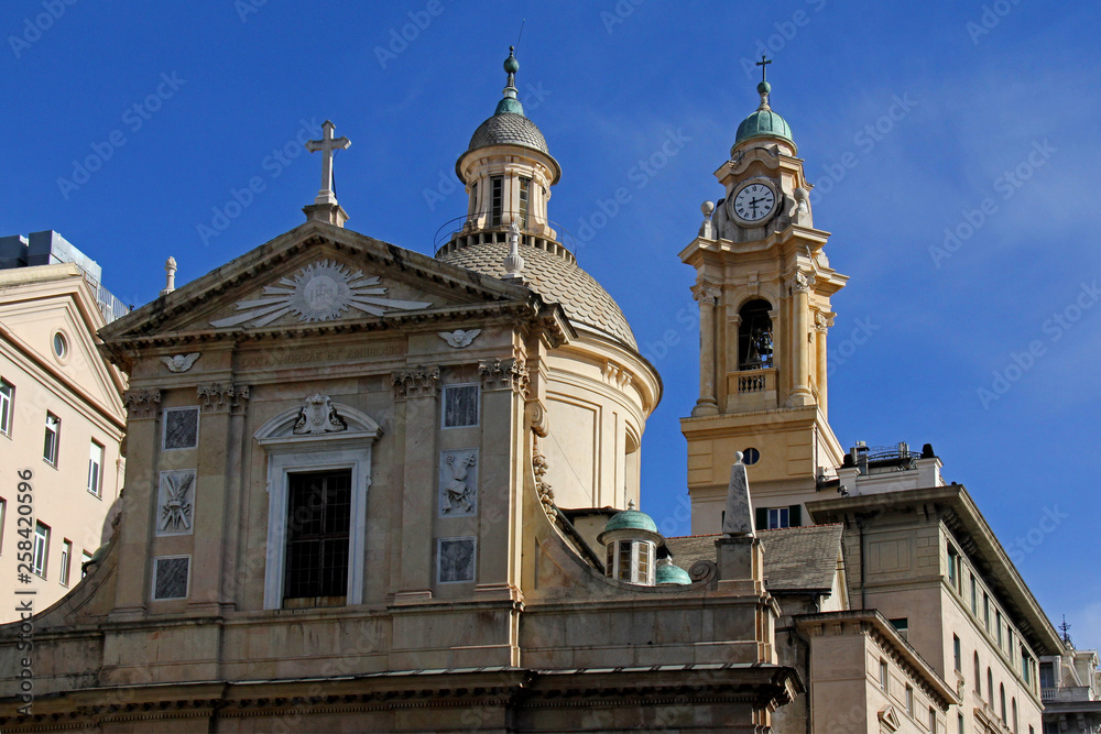 la chiesa dei Santi Andrea e Ambrogio a Genova