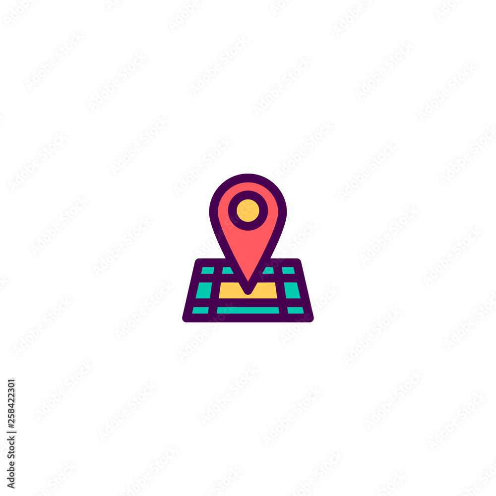 Location icon design. e-commerce icon vector design Location icon design. e-commerce icon vector design