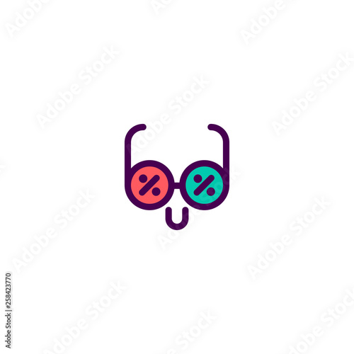 Glasses icon design. e-commerce icon vector design