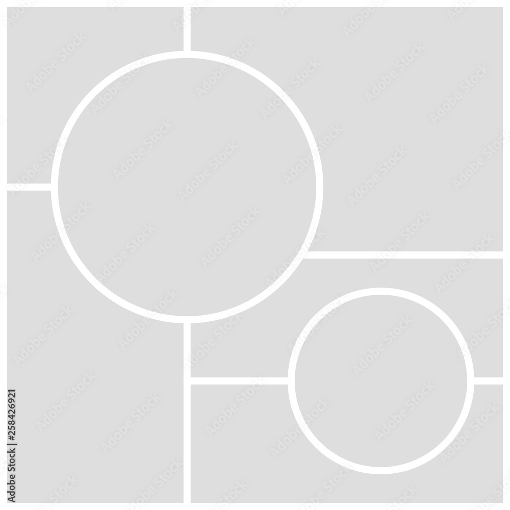Gray mood board template on white background Gray mood board template on white background