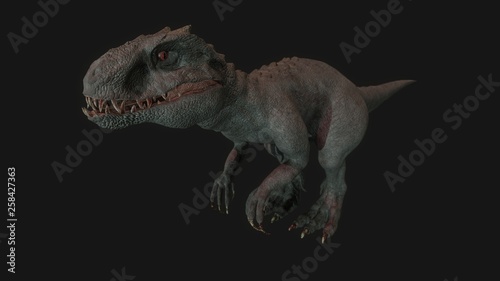 animal, indominus rex of backgorund, 3d render © racksuz