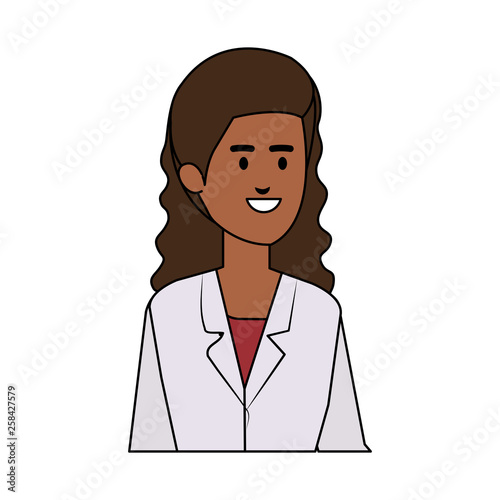 professional black female doctor avatar character