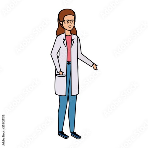 professional female doctor avatar character