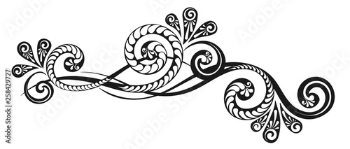 Vintage decorative calligraphic element