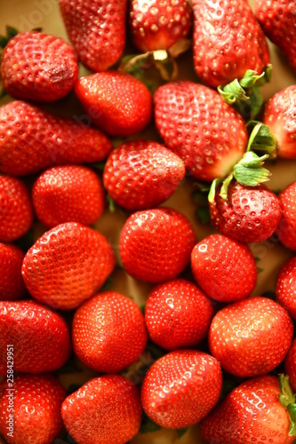 strawberries at the market